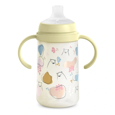 Чашка з силіконовим носиком Suavineх Bear family Green 270 мл - 3