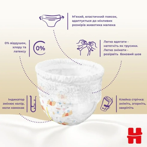 Підгузки-трусики Huggies Elite Soft 5 (12-17 кг) 34 шт - 5