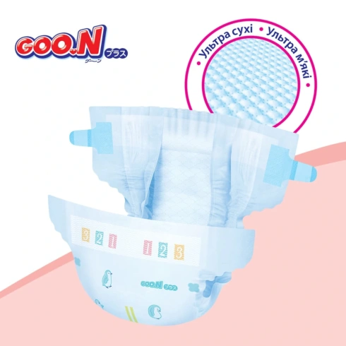 Підгузки GOO.N Plus розмір М (6-11 кг) 56 шт - 11