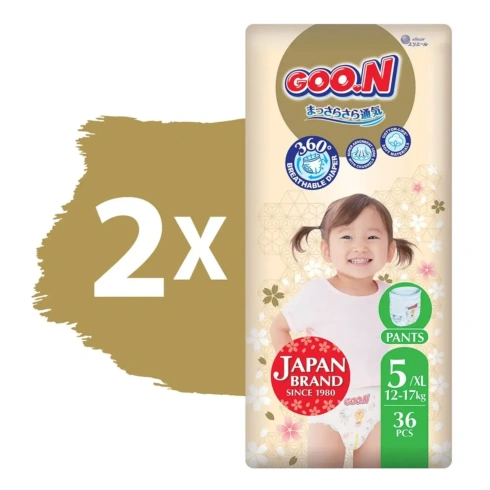 Трусики-підгузки GOO.N Premium Soft 12-17 кг (XL) 72 шт - 2