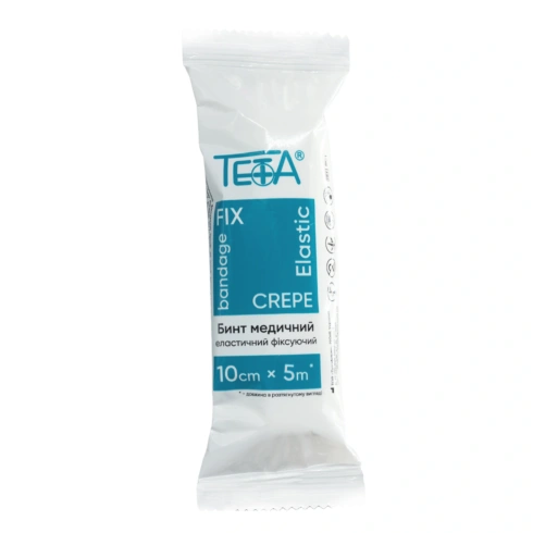 Бинт еластичний фіксуючий Teta 26 г/м², 10 см × 5 м - 1