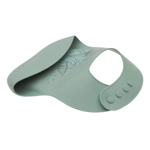 Нагрудник силіконовий Kikkaboo Platinum Silicone Flora Sage Mint - 3
