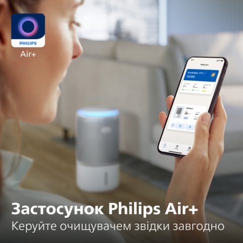 Кліматичний комплекс Philips Air Очищувач та зволожувач повітря 2 в 1 AC3420/10 - 10