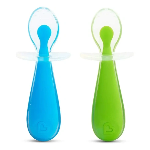 Набір ложок Munchkin Gentle Green&Blue 2 шт - 1