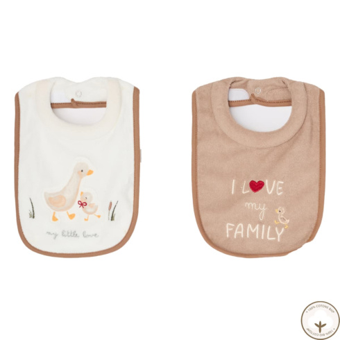 Набір слинявчиків Blukids Bio Cotton Family 2 шт - 1
