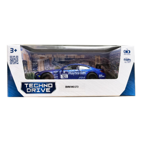 Автомобиль TechnoDrive BMW M6 GT3 Navy 1:44 - 2