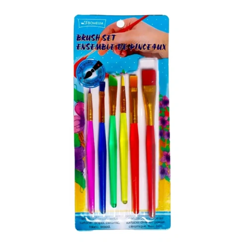 Набір професійних нейлонових пензликів Brushme Ensemble de Pinceaux 6 штук - 2