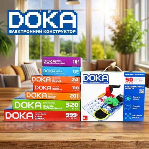 Електронний конструктор Doka Альтернативна енергія 50 схем (укр) - 8