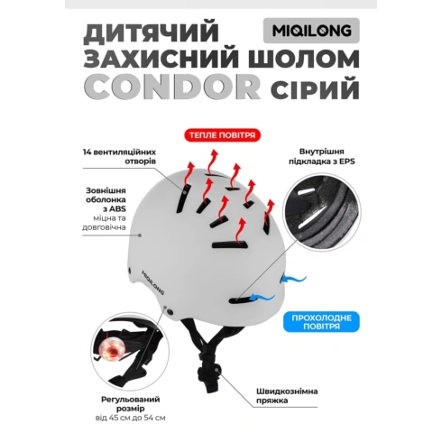 Шолом захисний Miqilong Condor-M-G - 8