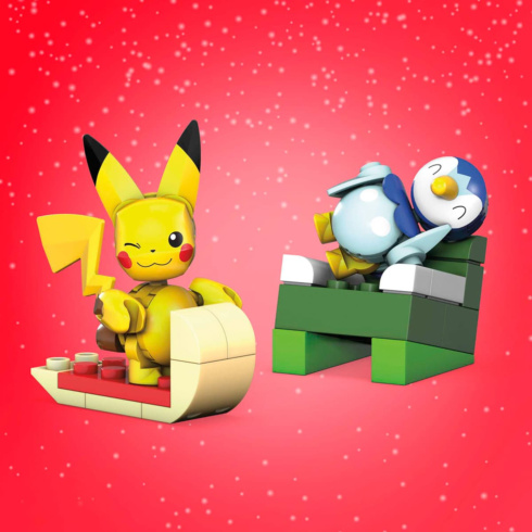Адвент-календар-сюрприз Pokemon Mega Construx Зимові пригоди Покемонів - 5