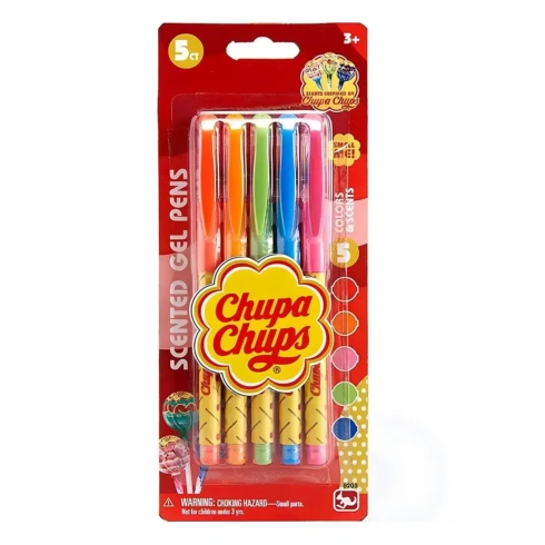Набір ароматичних гелевих ручок Kangaru Chupa Chups 5 шт - 1