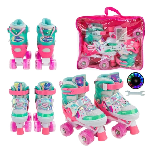 Роликові ковзани Shantou Extreme Motion Pink, р. 30-33 - 7