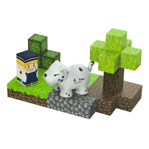 Магнітний конструктор Shantou Solar Cubes Леопард - 2