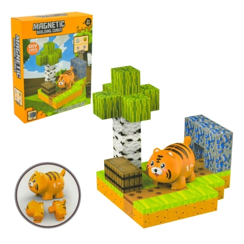 Магнітний конструктор Shantou Solar Cubes Тигр - 3