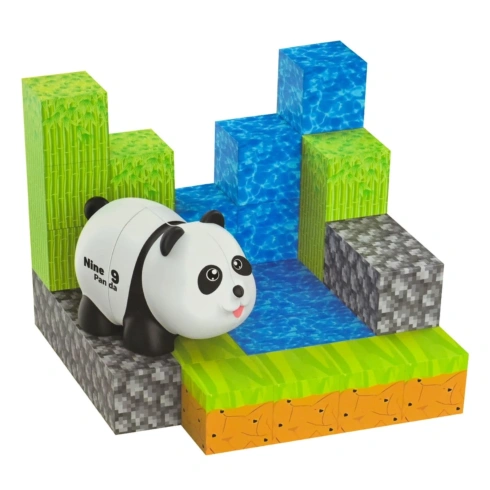 Магнітний конструктор Shantou Solar Cubes Панда - 2