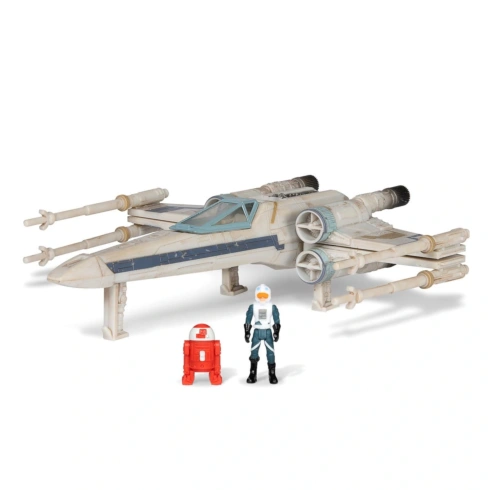 Набір колекційних фігурок Star Wars Medium Vehicle and figures X-Wing (Blue 1) Antoc Merric and R2-R9 - 2