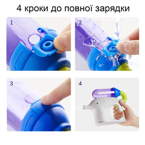 Електричний водяний пістолет Mideer Блакитний - 9