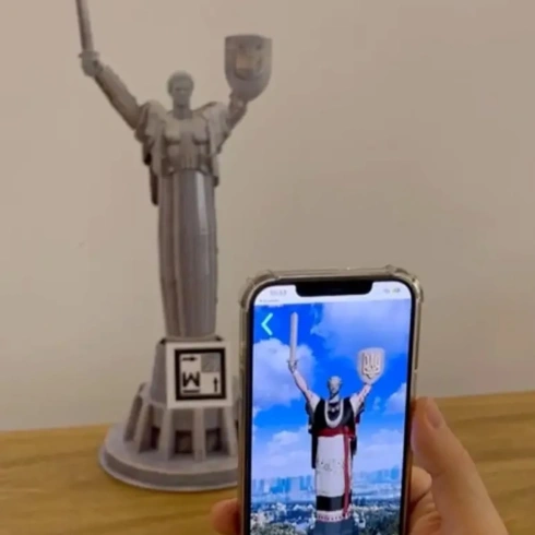 3D пазл Magic innovation Монумент Батьківщина-Україна-Мати з AR технологією, 71 ел - 8