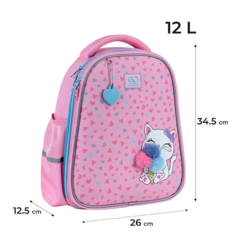 Рюкзак шкільний напівкаркасний GoPack Fluffy Kitten - 4