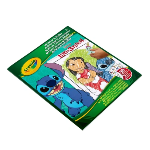 Набір для творчості Crayola Lilo and Stitch Розмальовка з наклейками 04-0900G - 4