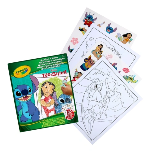Набір для творчості Crayola Lilo and Stitch Розмальовка з наклейками 04-0900G - 6