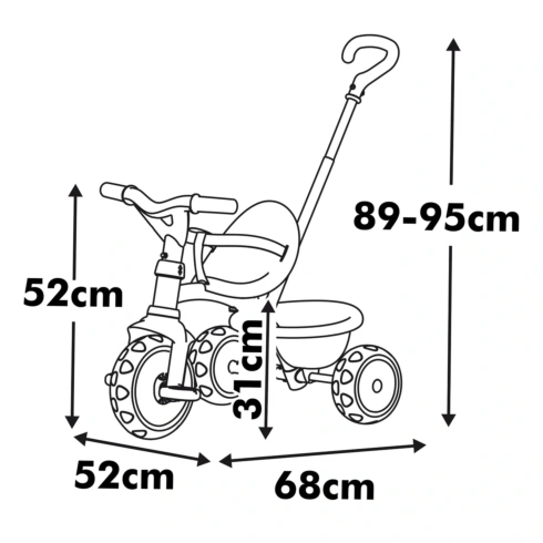 Велосипед Smoby toys 2 в 1 Be move Pink - 4