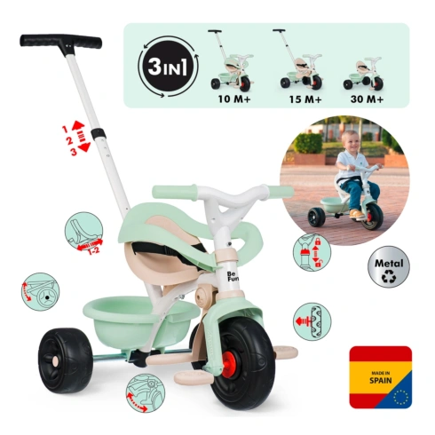 Велосипед Smoby toys 3 в 1 Be move Mint - 3