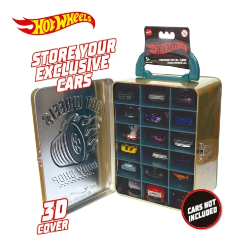 Вінтажний контейнер Hot Wheels для 18 машинок Body Shop - 3
