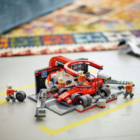 LEGO City Піт-стоп і піт-екіпаж F1 з болідом Ferrari 60443 - 4