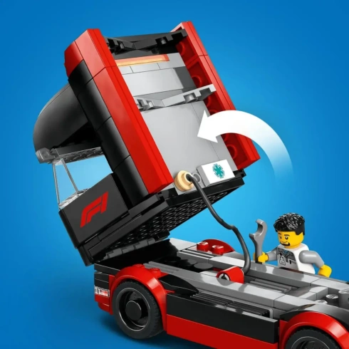 LEGO City Вантажівка F1 з автомобілями RB20 та AMR24 60445 - 7