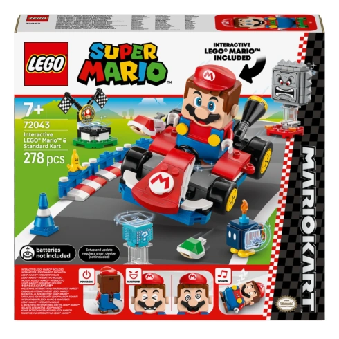 LEGO Super Mario Mario Kart – Interactive LEGO Mario та Standard Kart 72043 - 1