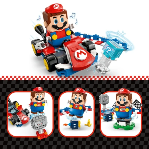 LEGO Super Mario Mario Kart – Interactive LEGO Mario та Standard Kart 72043 - 4