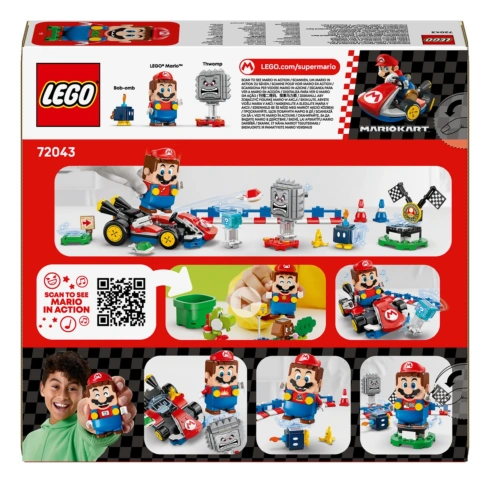 LEGO Super Mario Mario Kart – Interactive LEGO Mario та Standard Kart 72043 - 9