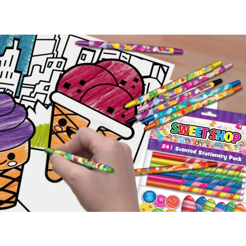 Набір канцтоварів Sweet Shop Ароматний - 24 елементи - 2