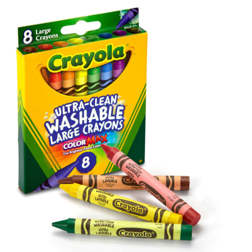 Набір великих воскової крейди Crayola Ultra clean washable 8 шт - 2