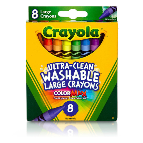 Набір великих воскової крейди Crayola Ultra clean washable 8 шт - 3