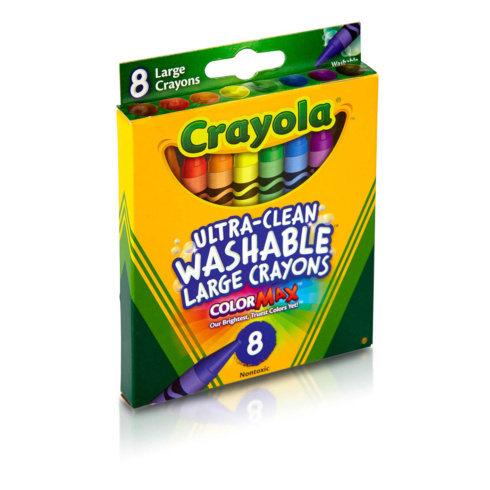 Набір великих воскової крейди Crayola Ultra clean washable 8 шт - 4