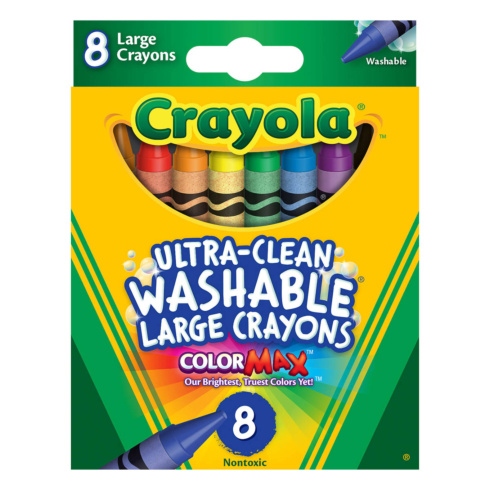 Набір великих воскової крейди Crayola Ultra clean washable 8 шт - 6