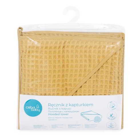 Рушник Ceba Baby Waffle Line Cream Gold 100х100 см - 2