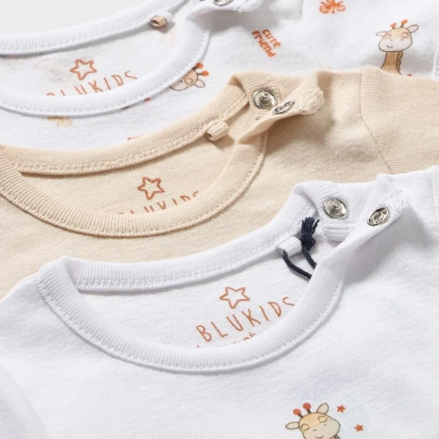 Набір боді Blukids Bio Cotton 6240611, 3 шт - 2