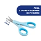 Ножиці Chicco з ковпачком Блакитні - 4