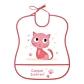 Нагрудник пластиковий м'який Canpol babies Sweet Kitty - 1