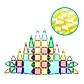 Конструктор магнітний PicassoTiles Mini diamond series set 60 ел - 2