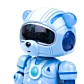 Робот Ming Ying Розумний годинник-будильник Bear Blue - 6