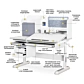Стіл Mealux BD-630 WG Winnipeg Multicolor Plus White Grey з тумбою - 3
