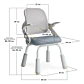 Крісло Mealux Neo Air Static Dark Blue - 2