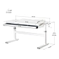 Стіл Evo-Kids TH-360 Lite White Grey - 3