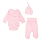Комплект Flamingo боді повзунки шапочка 209-122 Pink - 1