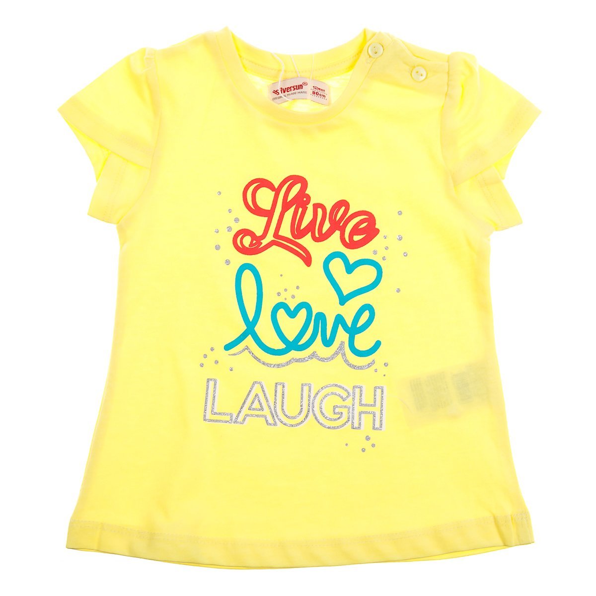 

Футболка Silversun Live Love Laugh, р.  BK114080 ТМ: Silversun, Желтый, BK114080