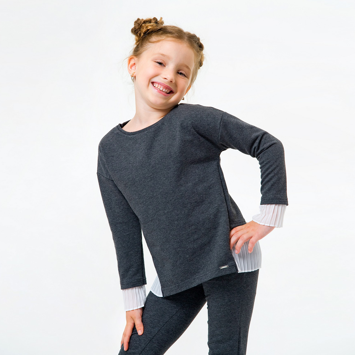 

Джемпер Smil Folds Gray, р.  116441 ТМ: SMIL, Серый, 116441